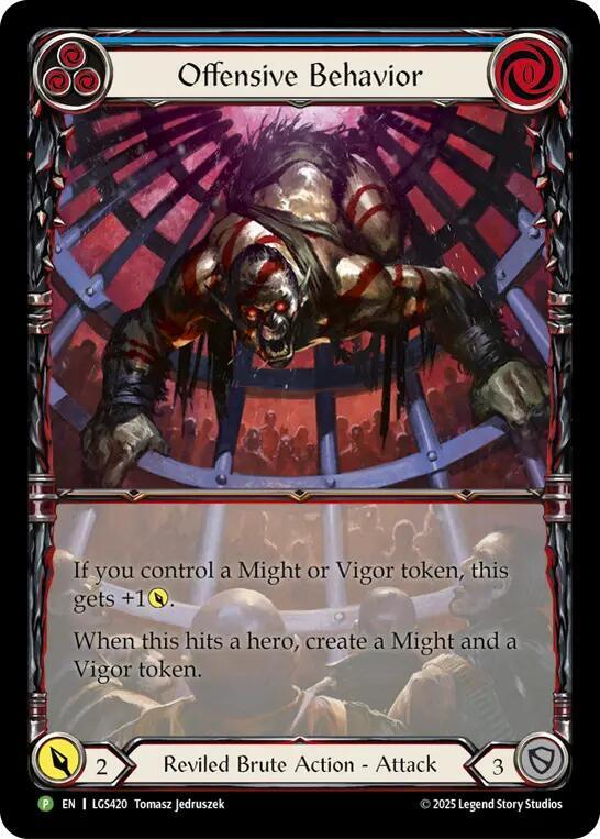 Offensive Behavior - LGS420, Flesh and Blood: Promo Cards LGS420