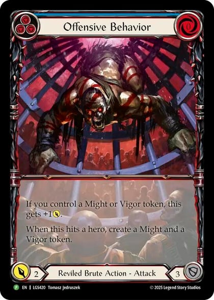 Offensive Behavior - LGS420, Flesh and Blood: Promo Cards LGS420