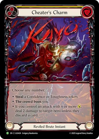 Cheater's Charm - LGS424, Flesh and Blood: Promo Cards LGS424