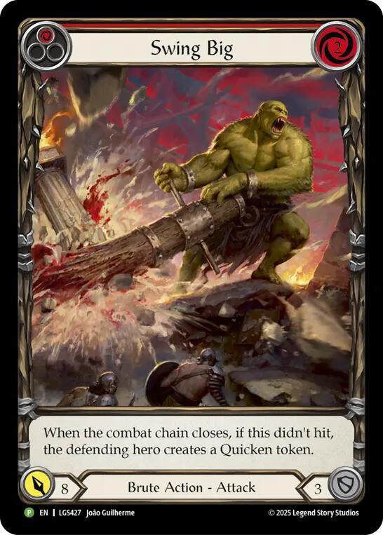 Swing Big - LGS247 (Extended Art), Flesh and Blood: Promo Cards LGS427