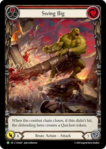 Swing Big - LGS247 (Extended Art), Flesh and Blood: Promo Cards LGS427