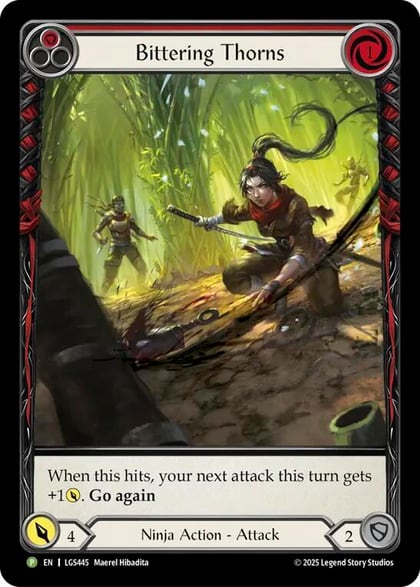 Bittering Thorns (Red) (Extended Art), Flesh and Blood: Promo Cards LGS445