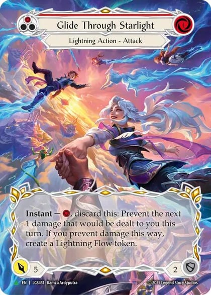 Glide Through Starlight (Red), Flesh and Blood: Promo Cards LGS451