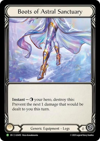 Boots Of Astral Sanctuary, Flesh and Blood: Promo Cards LGS455