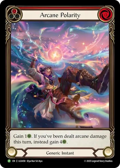 Arcane Polarity (Extended Art) - LGS458, Flesh and Blood: Promo Cards LGS458