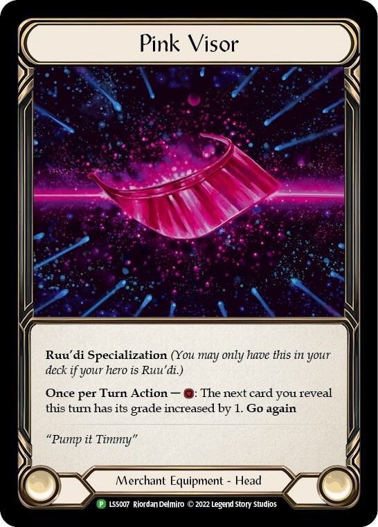 Pink Visor - LSS007, Flesh and Blood: Promo Cards LSS007