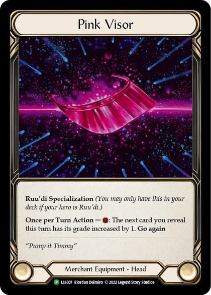 Pink Visor - LSS007, Flesh and Blood: Promo Cards LSS007