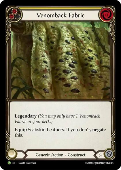 Venomback Fabric - LSS018, Flesh and Blood: Promo Cards LSS018