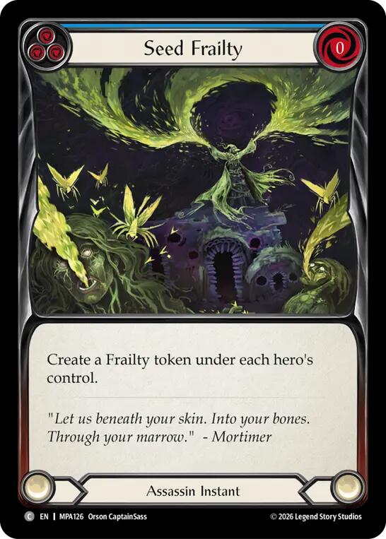 Seed Frailty, Flesh and Blood: Promo Cards MPA126