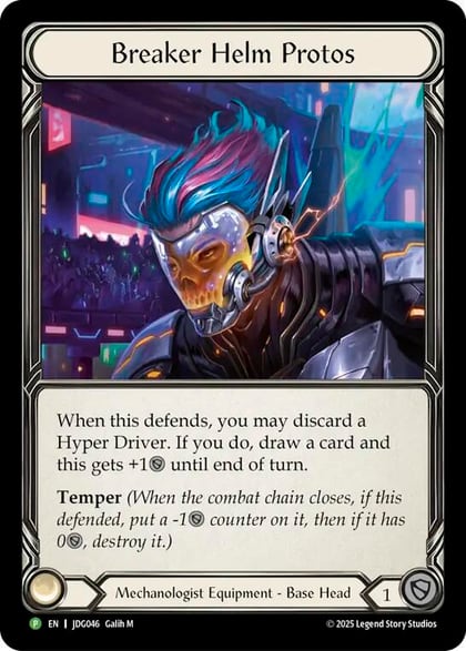Breaker Helm Protos - JDG046, Flesh and Blood: Promo Cards #648472
