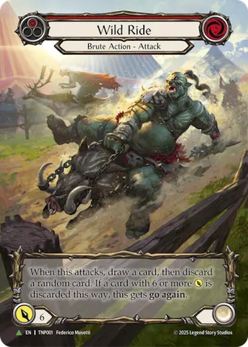 Wild Ride (Red) (Marvel) - TNP001, Flesh and Blood: Promo Cards TNP001