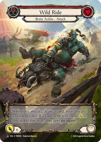 Wild Ride (Red) (Marvel) - TNP001, Flesh and Blood: Promo Cards TNP001