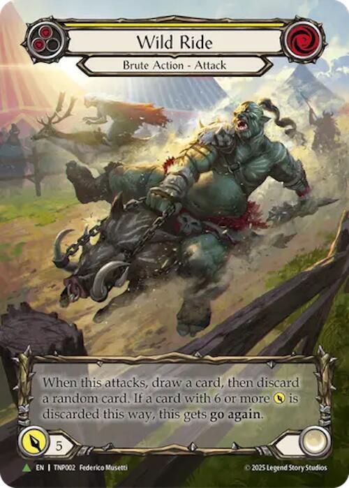 Wild Ride (Yellow) (Marvel) - TNP002, Flesh and Blood: Promo Cards TNP002