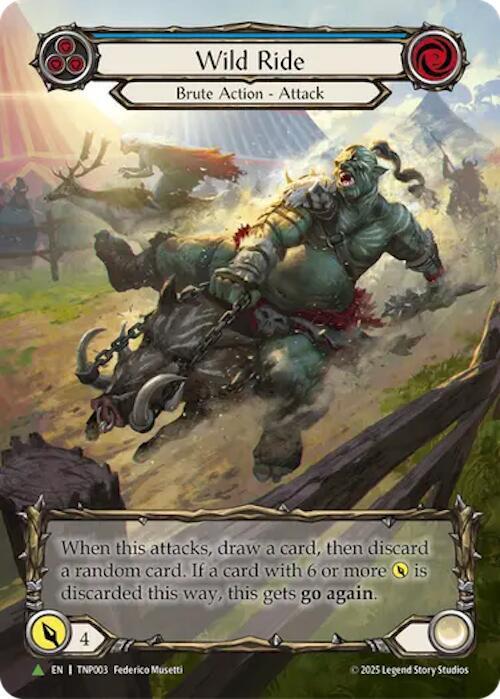 Wild Ride (Blue) (Marvel) - TNP003, Flesh and Blood: Promo Cards TNP003