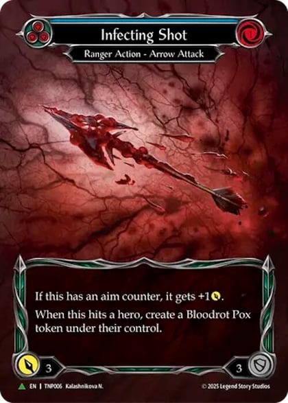 Infecting Shot (Blue) (Marvel) - TNP006, Flesh and Blood: Promo Cards TNP006