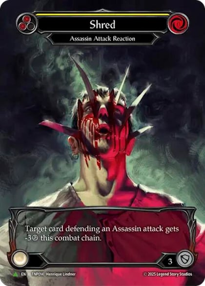 Shred (Yellow) (Marvel) - TNP014, Flesh and Blood: Promo Cards TNP014