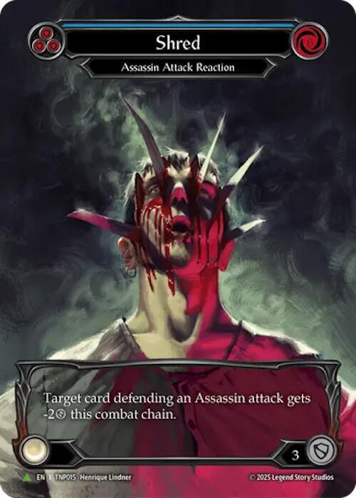 Shred (Blue) (Marvel) - TNP015, Flesh and Blood: Promo Cards TNP015
