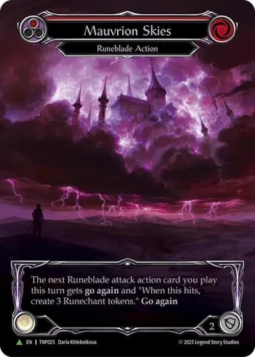Mauvrion Skies (Red) (Marvel) - TNP025, Flesh and Blood: Promo Cards TNP025