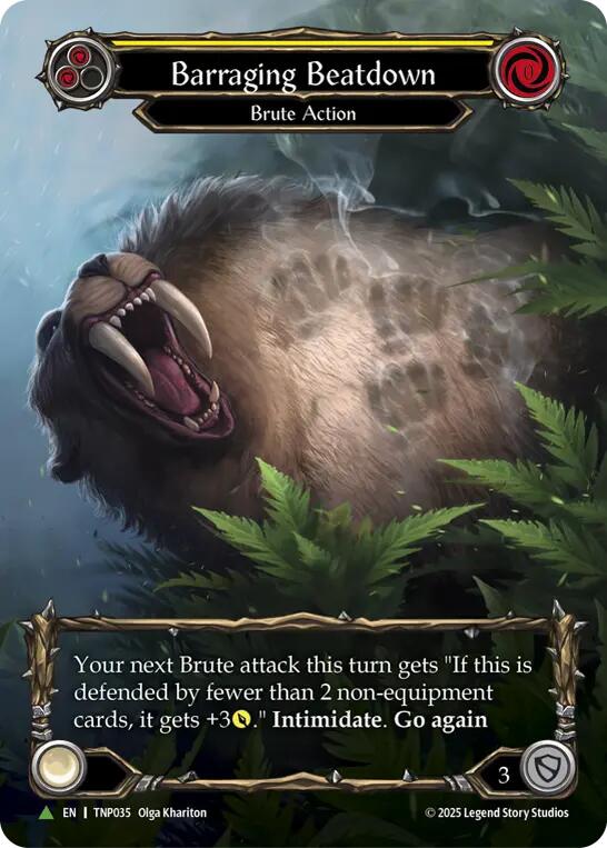 Barraging Beatdown (Marvel), Flesh and Blood: Promo Cards TNP035
