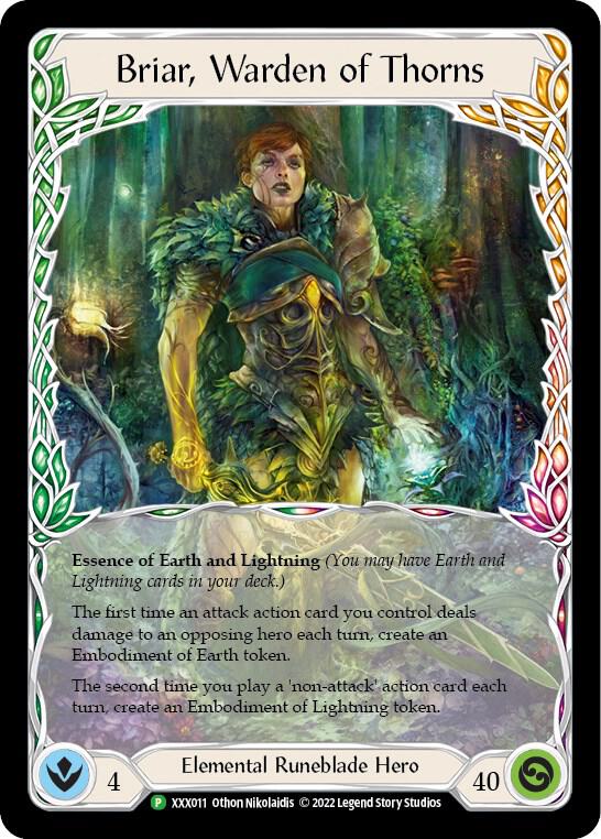 Briar // Briar, Warden of Thorns, Flesh and Blood: Promo Cards XXX011/XXX012