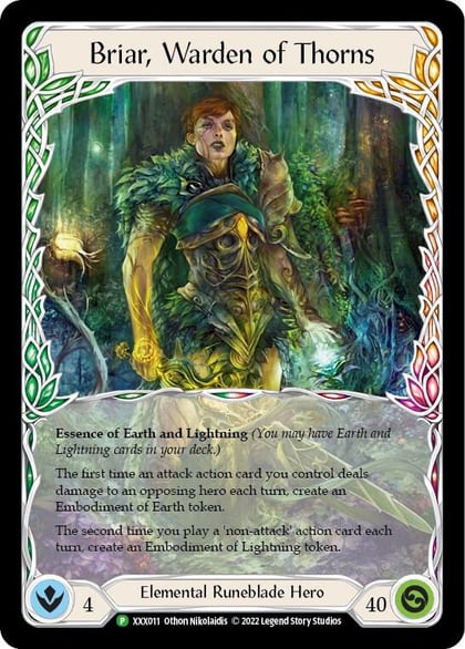 Briar // Briar, Warden of Thorns, Flesh and Blood: Promo Cards XXX011/XXX012