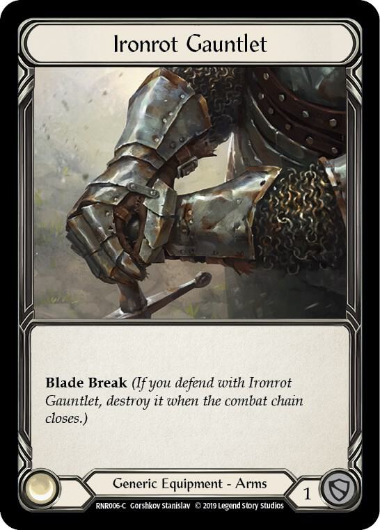 Ironrot Gauntlet, Hero Deck: Rhinar RNR006