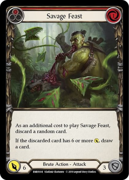Savage Feast (Red), Hero Deck: Rhinar RNR010