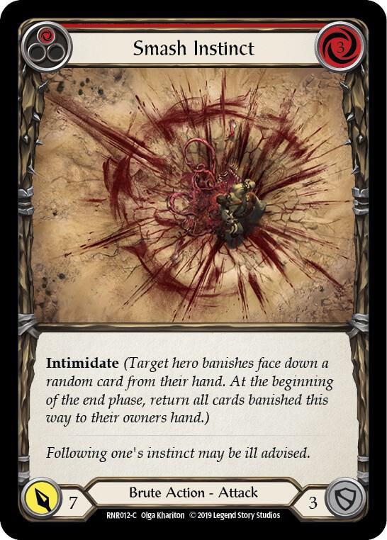 Smash Instinct (Red), Hero Deck: Rhinar RNR012