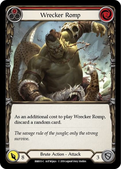 Wrecker Romp (Red), Hero Deck: Rhinar RNR013