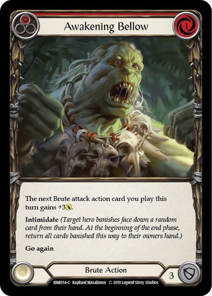Awakening Bellow (Red), Hero Deck: Rhinar RNR014