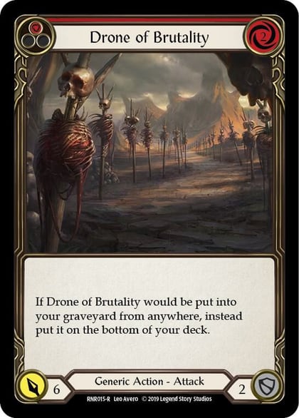 Drone of Brutality (Red), Hero Deck: Rhinar RNR015