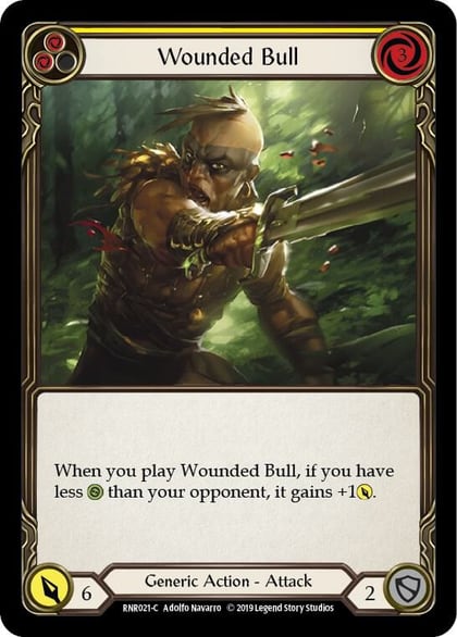 Wounded Bull (Yellow), Hero Deck: Rhinar RNR021