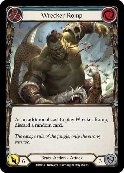 Wrecker Romp (Blue), Hero Deck: Rhinar RNR023