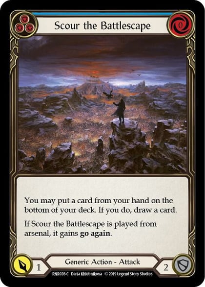 Scour the Battlescape (Blue), Hero Deck: Rhinar RNR028