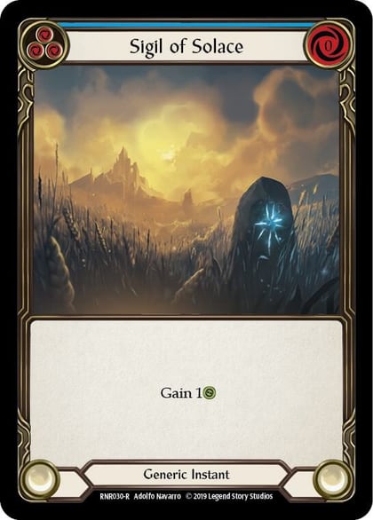 Sigil of Solace (Blue), Hero Deck: Rhinar RNR030