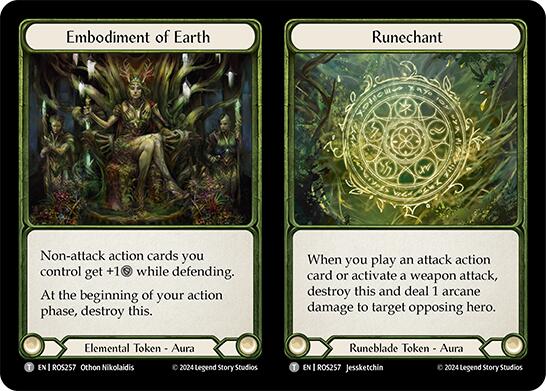 Runechant // Embodiment of Lightning // Embodiment of Earth, Rosetta #627700