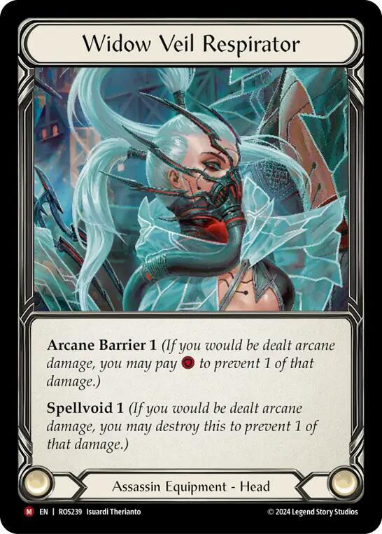 Widow Veil Respirator, Rosetta ROS239