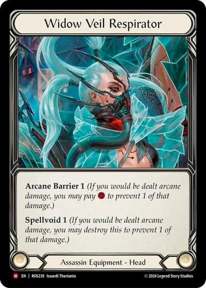 Widow Veil Respirator, Rosetta ROS239