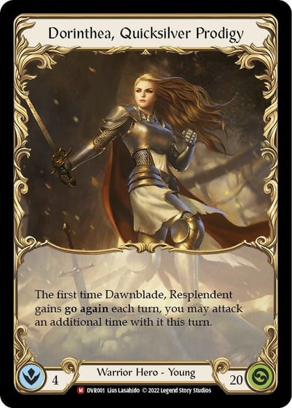 Dorinthea, Quicksilver Prodigy, Classic Battles: Rhinar vs Dorinthea DVR001