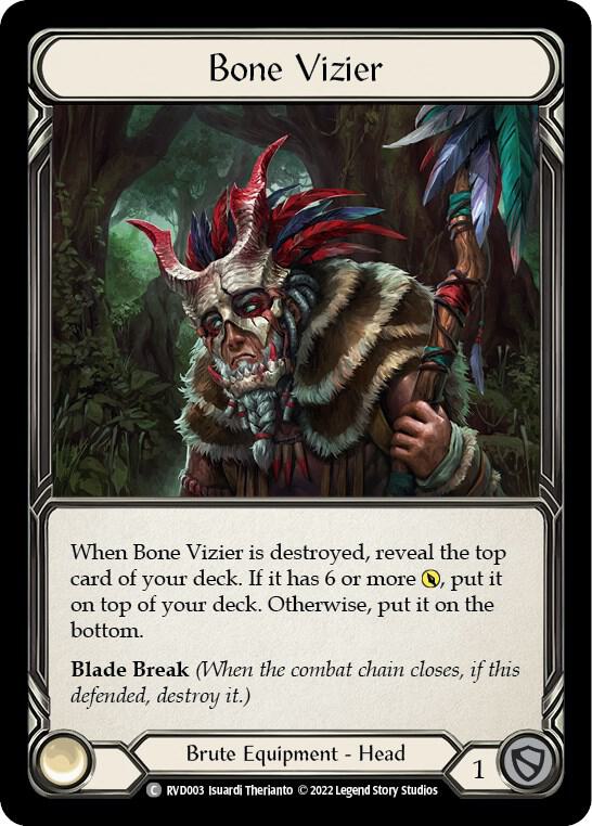 Bone Vizier, Classic Battles: Rhinar vs Dorinthea RVD003