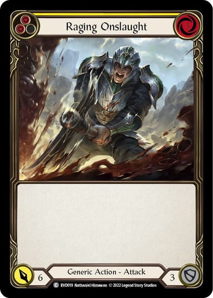 Raging Onslaught, Classic Battles: Rhinar vs Dorinthea RVD019