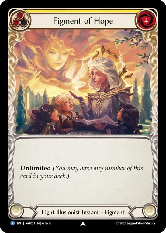 Figment of Hope (Yellow) // Suraya, Archangel of Endless Hope, Silver Age: Usurp the Shadow Throne SAT023