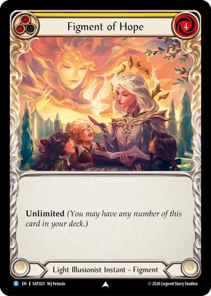 Figment of Hope (Yellow) // Suraya, Archangel of Endless Hope, Silver Age: Usurp the Shadow Throne SAT023