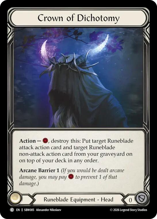 Crown of Dichotomy, Silver Age: Usurp the Shadow Throne SBW005