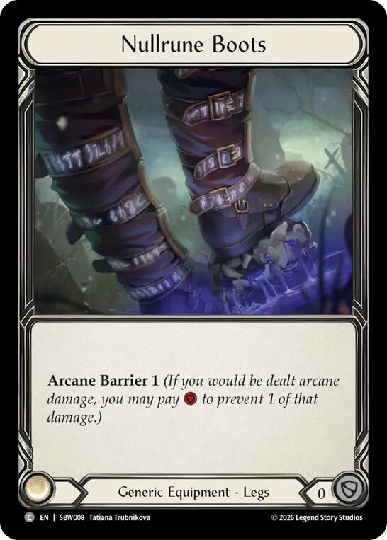 Nullrune Boots, Silver Age: Usurp the Shadow Throne SBW008