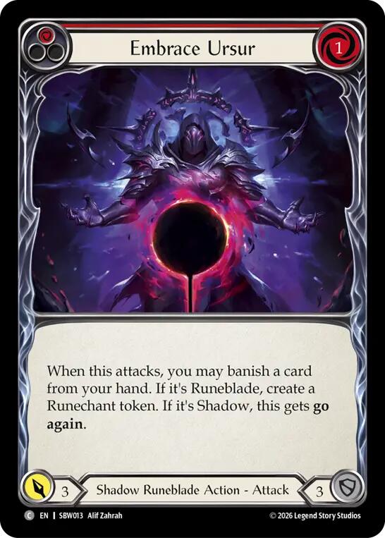 Embrace Ursur (Red), Silver Age: Usurp the Shadow Throne SBW013