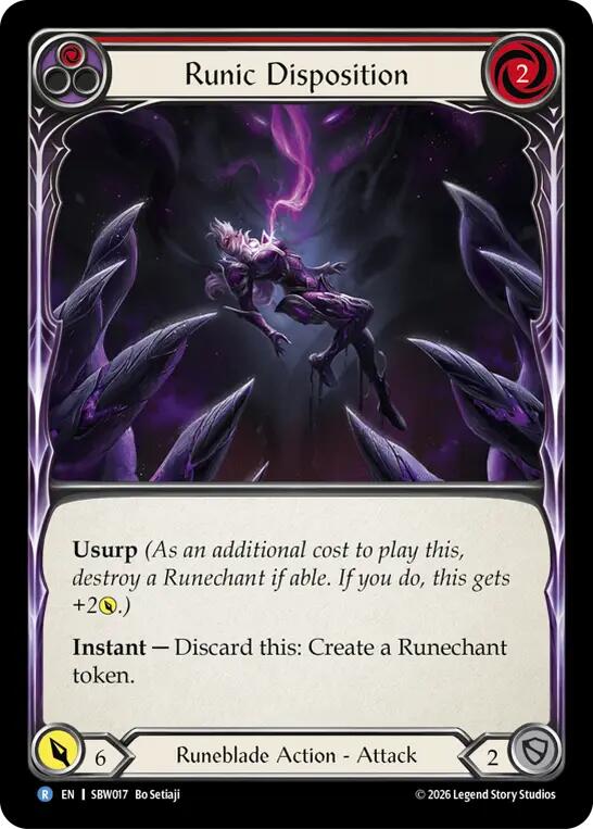 Runic Disposition, Silver Age: Usurp the Shadow Throne SBW017