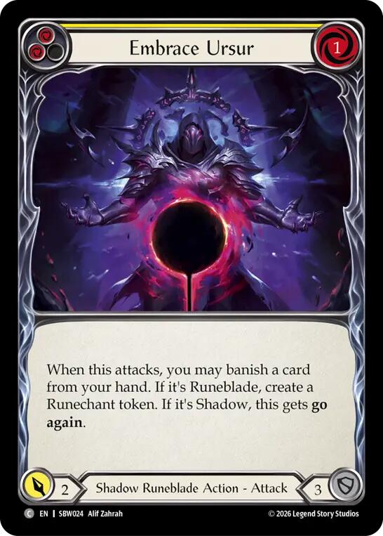 Embrace Ursur (Yellow), Silver Age: Usurp the Shadow Throne SBW024