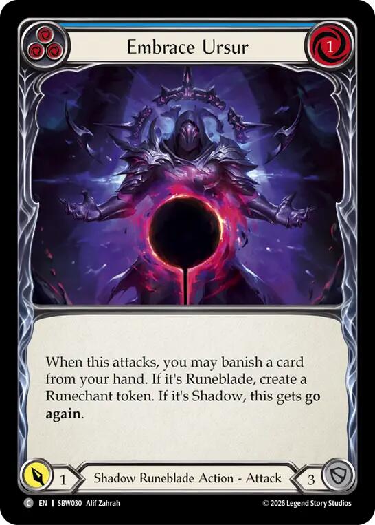 Embrace Ursur (Blue), Silver Age: Usurp the Shadow Throne SBW030