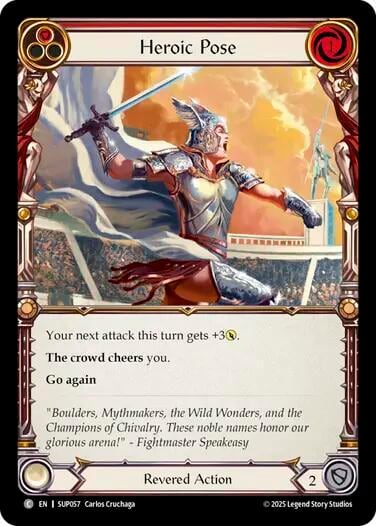 Heroic Pose (Red), Super Slam SUP057